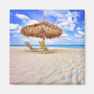 Aimant Plages tropicales Plage de sable d'Aruba