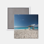 Aimant Plages tropicales | Sandy Beach, Anguilla (Recto/Verso)