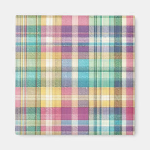 Aimant Plaid au printemps/Pâques/tartan