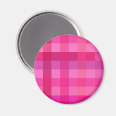 Aimant Plaid rose et lavande (Recto/Verso)