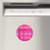 Aimant Plaid rose et lavande (In Situ (Lave-vaisselle))