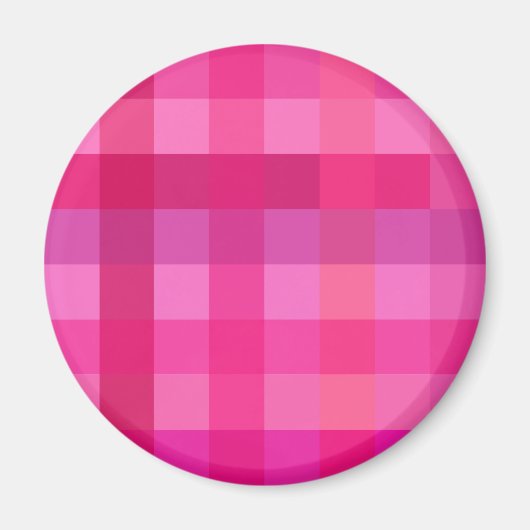 Aimant Plaid rose et lavande (Devant)