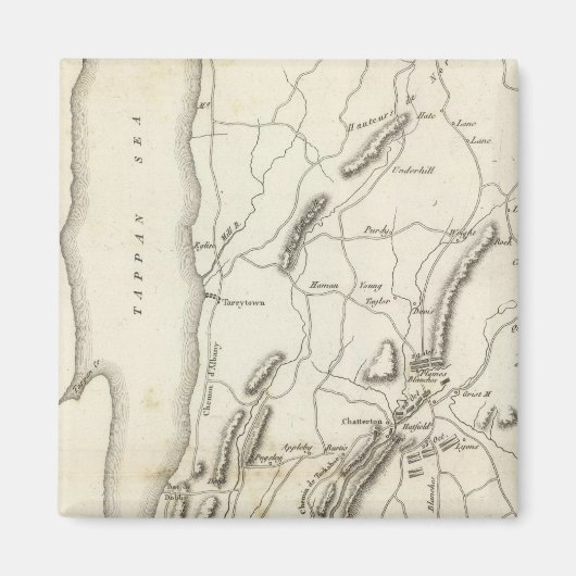 Aimant Plaines blanches et armes (Devant)