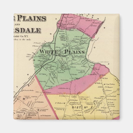 Aimant Plaines blanches, villes de Scarsdale (Devant)