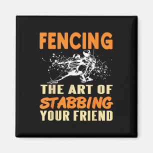Aimant Plaisanterie escrime Stab Votre Ami Sport Humour S
