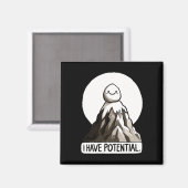 Aimant Plaisanterie Physique - J'Ai Potentiel Rock Mounta (Recto/Verso)