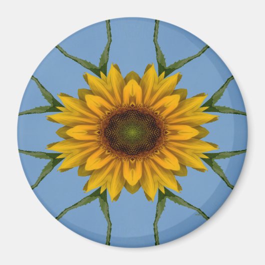 Aimant Plaisir de tournesol... (Devant)
