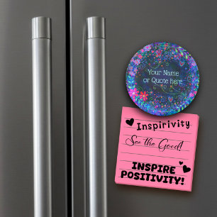 Aimant Plaisirs floraux violets, Customisez votre propre