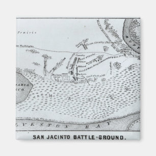 Aimant Plan au sol de la bataille de San Jacinto