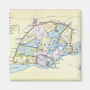 Aimant Plan de Delhi 1857-58, gravé par Guyot et