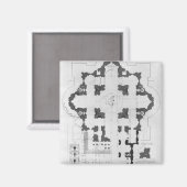 Aimant Plan de la basilique Saint-Pierre (Recto/Verso)