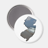 Aimant Plan de l'État de New Jersey Shore (Recto/Verso)