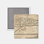 Aimant Plan de Montréal, avec une Carte des Îles (Recto/Verso)