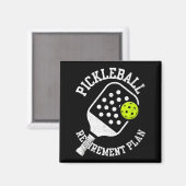 Aimant Plan de retraite de pickleball (Recto/Verso)