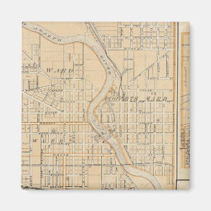 Aimant Plan de South Bend avec Mishawaka