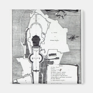 Aimant Plan de terrain du Vatican, Rome