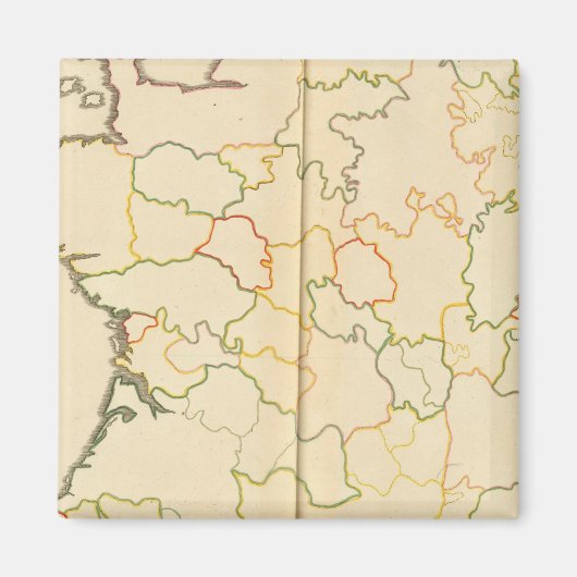 Aimant Plan des subdivisions France (Devant)