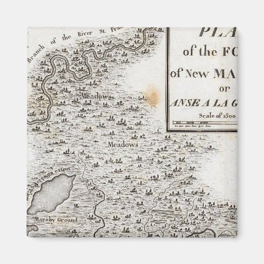 Aimant Plan du Fort du New Madrid (Devant)