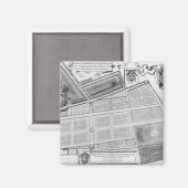 Aimant Plan du Jardin Royal (Recto/Verso)