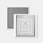 Aimant Plan du Temple de Salomon, Jérusalem, de 'En (Recto/Verso)