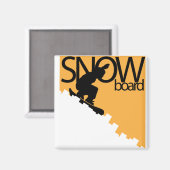 Aimant planche à neige (Recto/Verso)