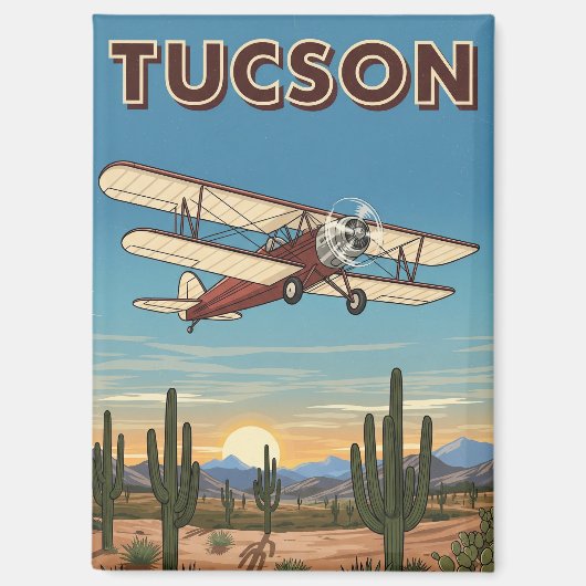 Aimant Plane in Tuscon Arizona Travel (Recto)