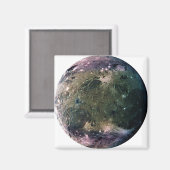 Aimant PLANET JUPITER'S LUNE GANYMEDE (système solaire) ~ (Recto/Verso)