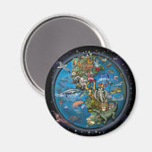 Aimant Planète animale (Recto/Verso)