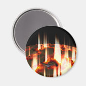 Aimant planète en feu (Recto/Verso)