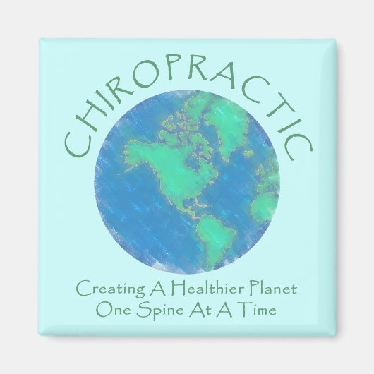Aimant Planète plus saine Chiro (Devant)