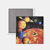 Aimant Planètes du système solaire (Recto/Verso)