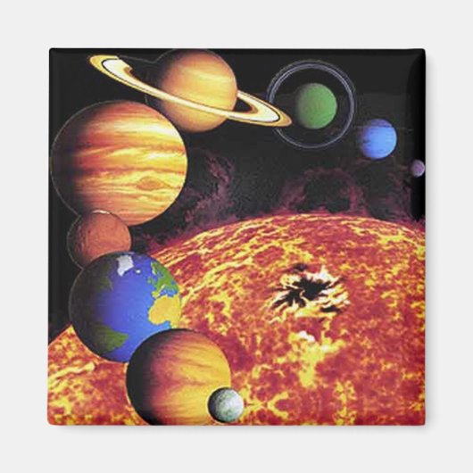 Aimant Planètes du système solaire (Devant)