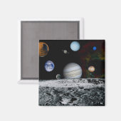 Aimant Planètes du système solaire (Recto/Verso)