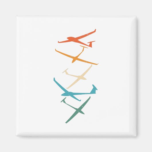 Aimant Planeurs | Thermaux du pilote de planeur qui s'env (Devant)