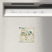 Aimant Planisphère Cantino | 1502 (In Situ (Lave-vaisselle))