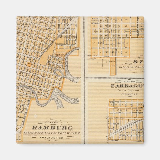 Aimant Plans de Hambourg, Sidney, Farragut (Devant)