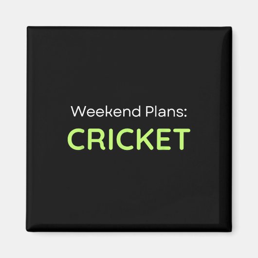Aimant Plans de week-end Joueur de cricket (Devant)