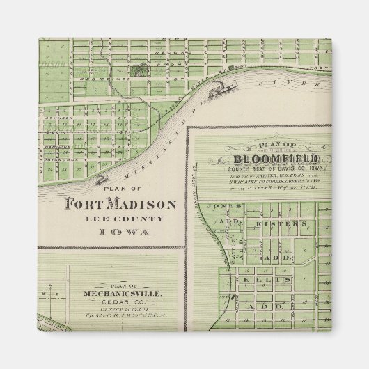 Aimant Plans du fort Madison (Devant)