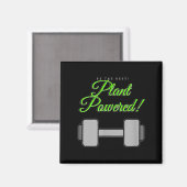 Aimant Plant Wered Gym Motivation Vegetarian (Recto/Verso)