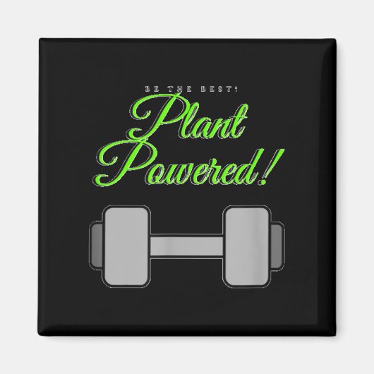 Aimant Plant Wered Gym Motivation Vegetarian (Devant)