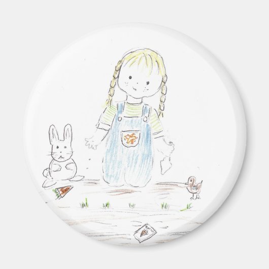 Aimant Plantation de filles (Devant)