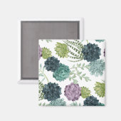 Aimant Plante Happiness Collection Motif Succulent (Recto/Verso)