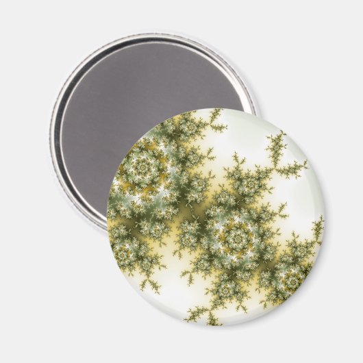 Aimant Plante sauvage - Mandelbrot Fractal Art (Recto/Verso)