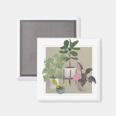 Aimant Plantes de maison. (Recto/Verso)