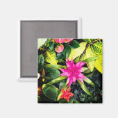 Aimant Plantes tropicaux (Recto/Verso)
