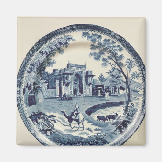 Aimant Plaque bleue et blanche, vers 1815 (Devant)