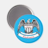 Aimant Plaque d'aigle patriotique vintage Thunder_Cove (Recto/Verso)