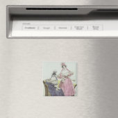 Aimant Plaque de mode, 'Le Follet Courrier Salons (In Situ (Lave-vaisselle))