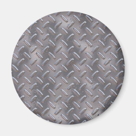Aimant Plaque diamant en acier (Devant)