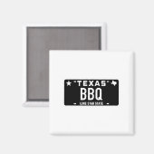 Aimant Plaque d'immatriculation Texas Bbq Nourriture Vian (Recto/Verso)